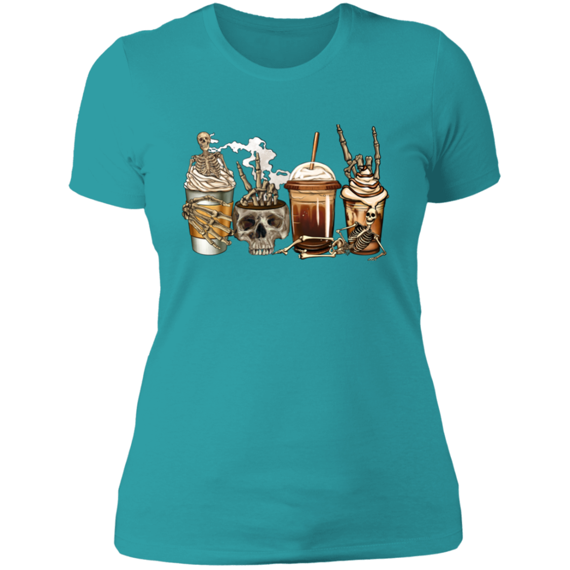 Halloween Coffee Skulls | Tshirt