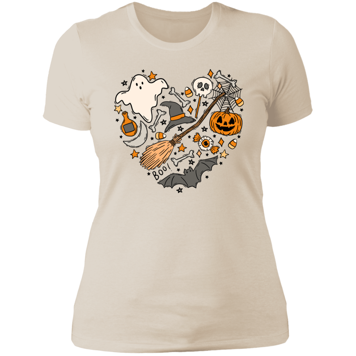Halloween Heart Collage | Ladies' Boyfriend T-Shirt