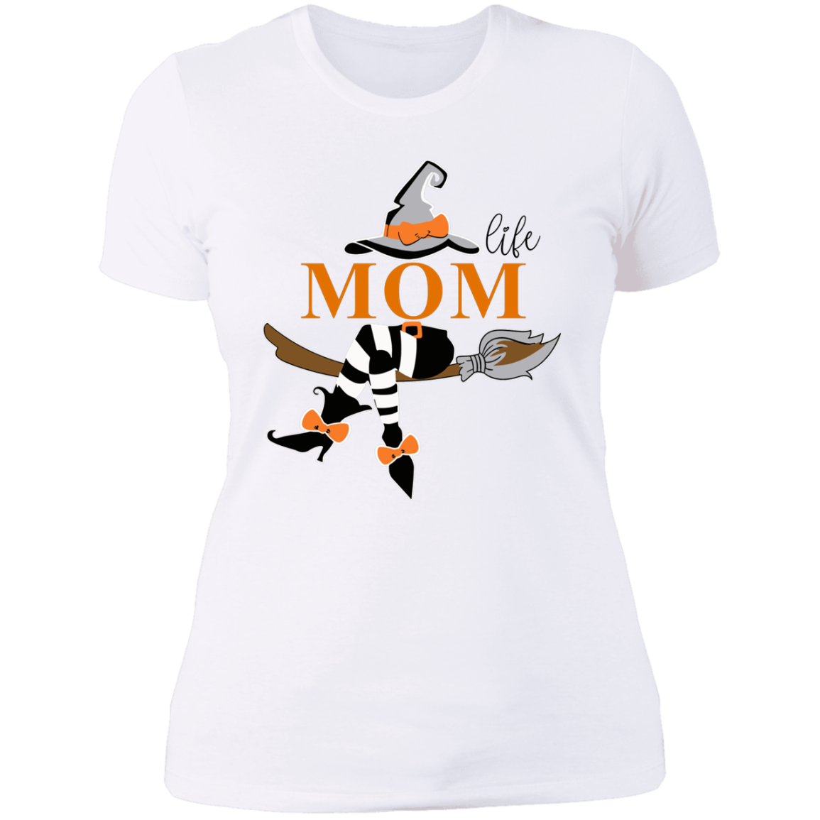 Mom Life | Witches Legs | Ladies' Boyfriend T-Shirt