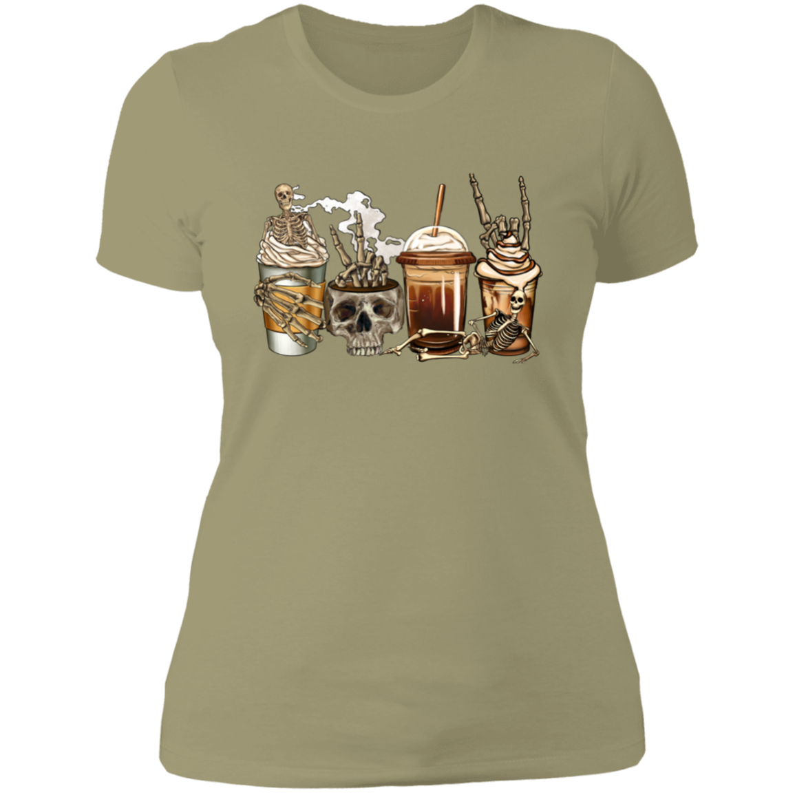 Halloween Coffee Skulls | Tshirt