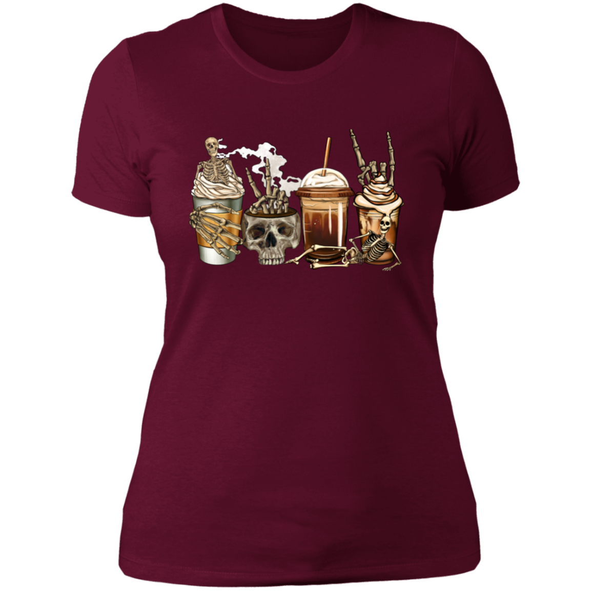 Halloween Coffee Skulls | Tshirt