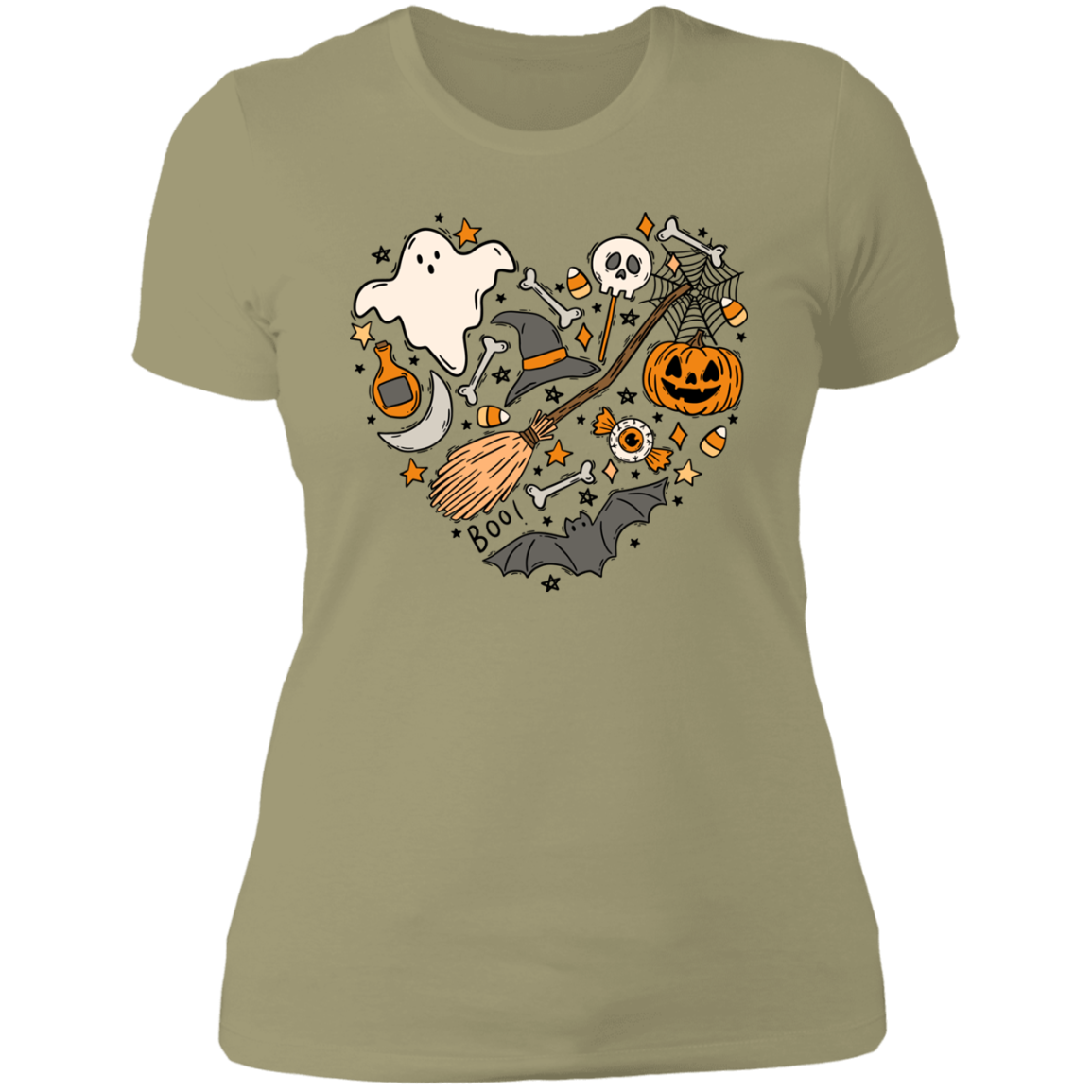 Halloween Heart Collage | Ladies' Boyfriend T-Shirt