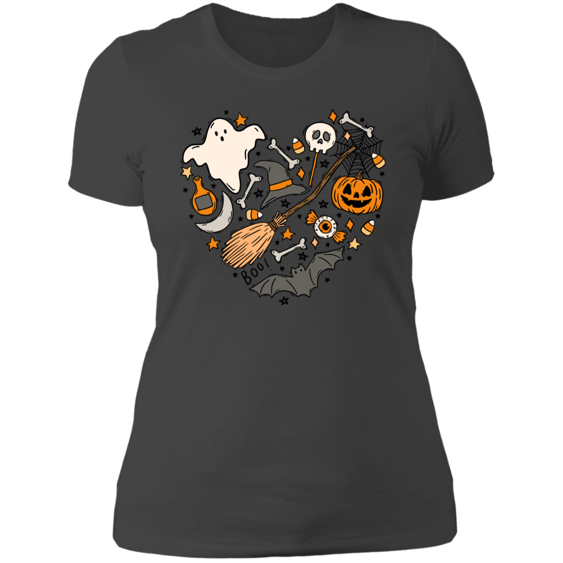 Halloween Heart Collage | Ladies' Boyfriend T-Shirt