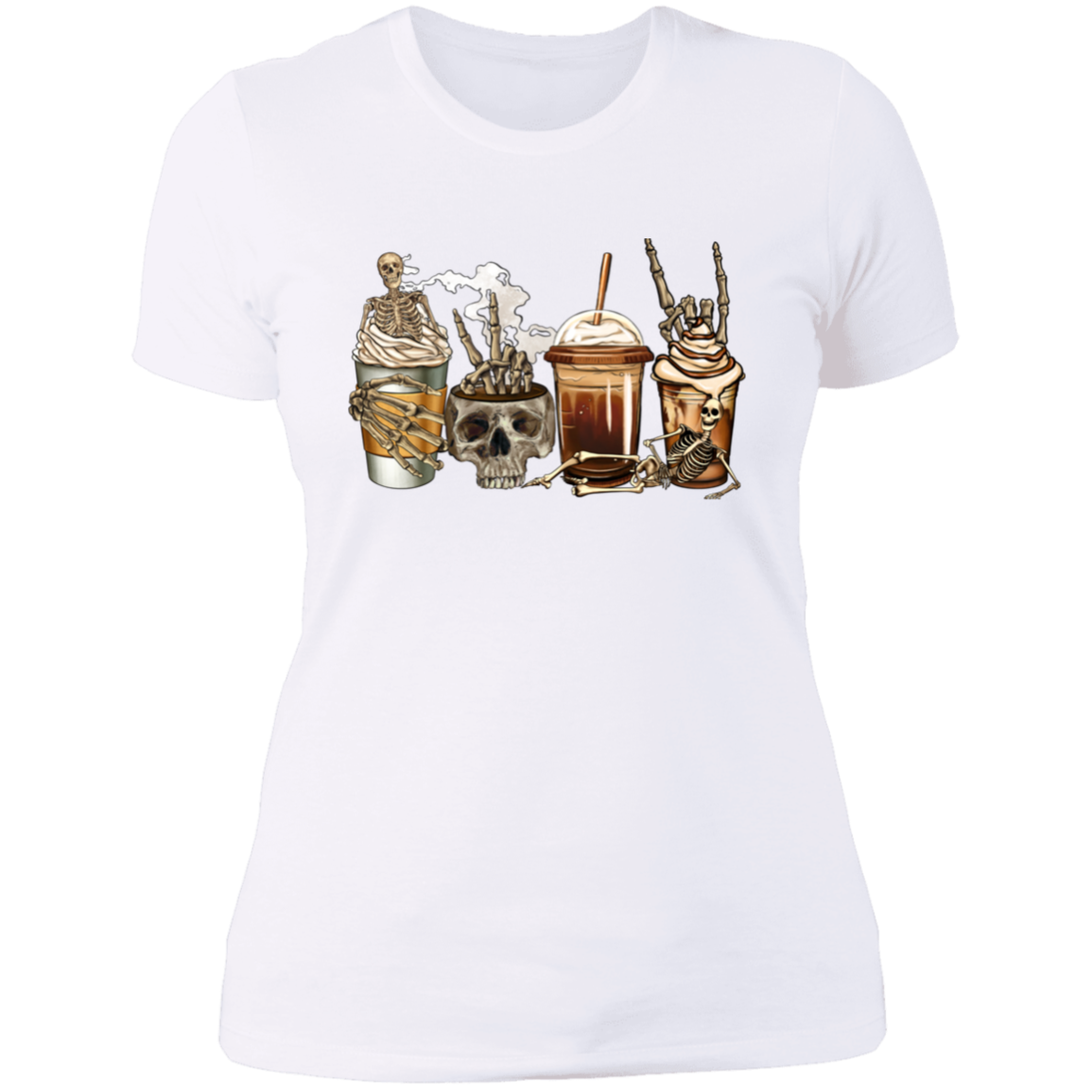 Halloween Coffee Skulls | Tshirt