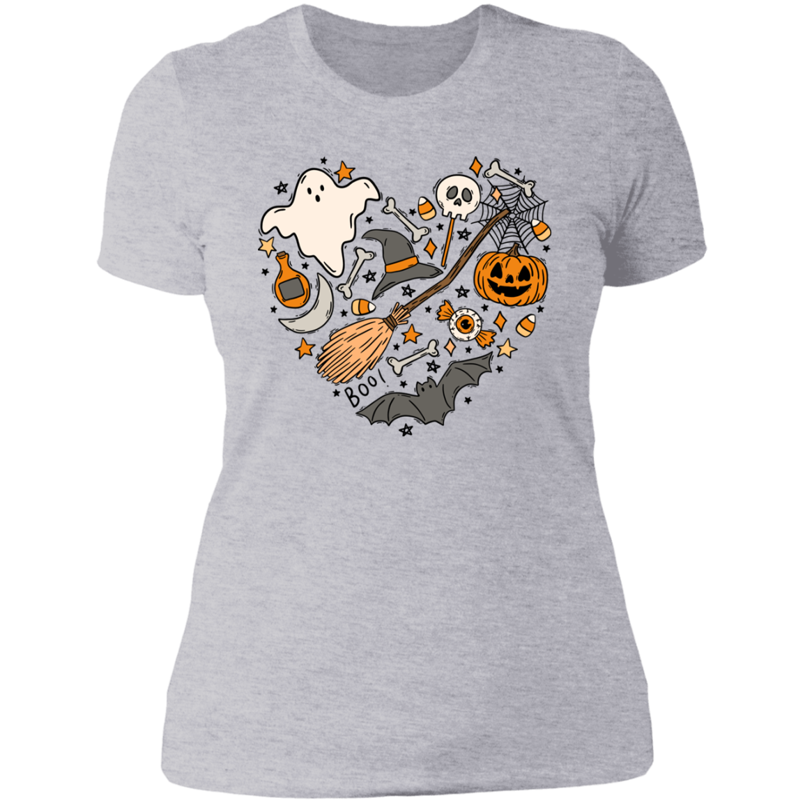 Halloween Heart Collage | Ladies' Boyfriend T-Shirt
