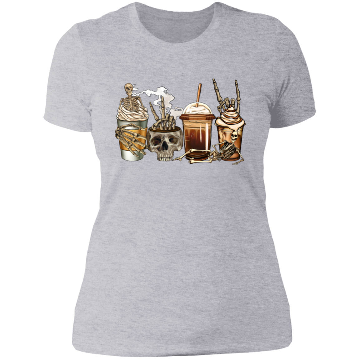 Halloween Coffee Skulls | Tshirt