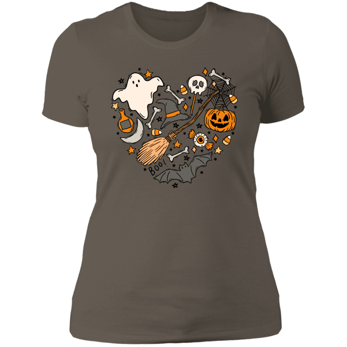 Halloween Heart Collage | Ladies' Boyfriend T-Shirt