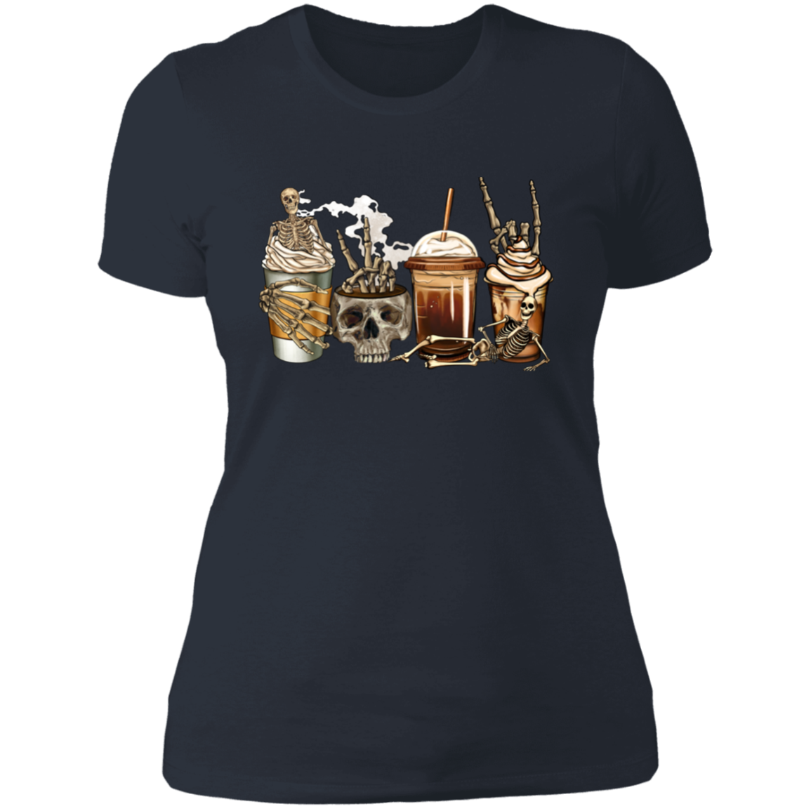 Halloween Coffee Skulls | Tshirt