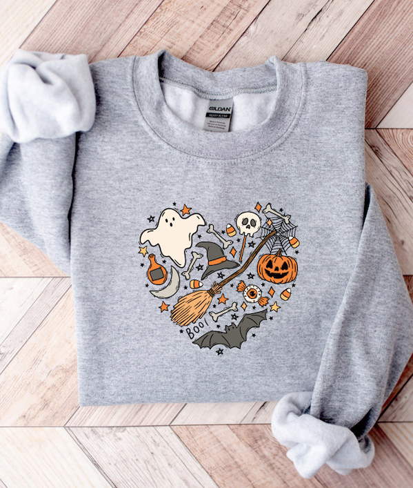 Halloween Heart Collage | Unisex Sweatshirt