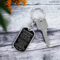 My Daughter | I Love You | Love Mom | Black Background Keychain