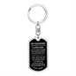 My Daughter | I Love You | Love Mom | Black Background Keychain