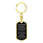 My Daughter | I Love You | Love Mom | Black Background Keychain
