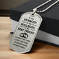 To My Husband | I Loved You Then | Interlocking Black Rings | Customizable Dog Tag