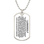 To My Grandson | Love You Always & Forever | Dog Tag