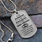 To My Husband | I Loved You Then | Interlocking Black Rings | Customizable Dog Tag