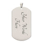 To My Husband | I Loved You Then | Interlocking Black Rings | Customizable Dog Tag