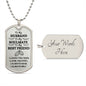 To My Husband | I Loved You Then | Interlocking Rings | Customizable Dog Tag