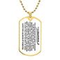 To My Grandson | Love You Always & Forever | Dog Tag