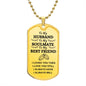 To My Husband | I Loved You Then | Interlocking Rings | Customizable Dog Tag
