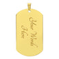 To My Husband | I Loved You Then | Interlocking Rings | Customizable Dog Tag