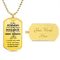 To My Husband | I Loved You Then | Interlocking Rings | Customizable Dog Tag