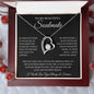 To My Beautiful Soulmate | I Will Love You | Forever Heart Necklace