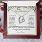 To My Granddaughter | Customizable From Mimi/Nana/Grandma | Green Flowers Across | Forever Love Necklace