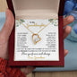To My Granddaughter | I Will Love You Forever & Always | Forever Love Necklace