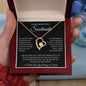 To My Beautiful Soulmate | I Will Love You | Forever Heart Necklace