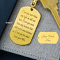I Love You More | To Husband | From Wife | Customizable Key Chain