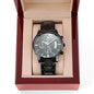 Customizable Engraved Black Watch for that Special Man in Your Life