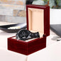 Customizable Engraved Black Watch for that Special Man in Your Life