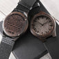To My Gorgeous Husband | I LOVE YOU | Engraved Wooden Watch