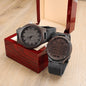 To My Gorgeous Husband | I LOVE YOU | Engraved Wooden Watch