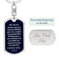 My Man | I Love You | Two Hearts | Customizable Key Chain