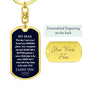 My Man | I Love You | Two Hearts | Customizable Key Chain