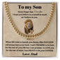 To My Son | This Old Lion | Love Dad | Lower Case | Cuban Chain Link
