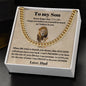 To My Son | This Old Lion | Love Dad | Lower Case | Cuban Chain Link