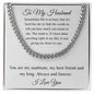 To My Husband | I Love You | Cuban Chain Link