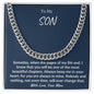 To My Son | From Mom | Cuban Chain Link
