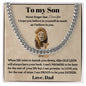 To My Son | This Old Lion | Love Dad | Lower Case | Cuban Chain Link