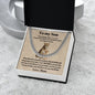 To My Son | Lioness | Love Mom | Lower Case | Cuban Chain Link