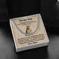 To My Son | Lioness | Love Mom | Lower Case | Cuban Chain Link