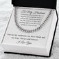 To My Husband | I Love You | Cuban Chain Link