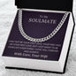 To My Soulmate | From Wife | Cuban Chain Link