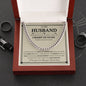 To My Husband | Hand in Hand | Cuban Link Chain