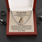To My Son | Lioness | Love Mom | Lower Case | Cuban Chain Link