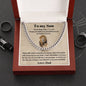 To My Son | This Old Lion | Love Dad | Lower Case | Cuban Chain Link