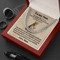 To My Son | Lioness | Love Mom | Lower Case | Cuban Chain Link