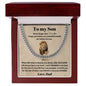 To My Son | This Old Lion | Love Dad | Lower Case | Cuban Chain Link